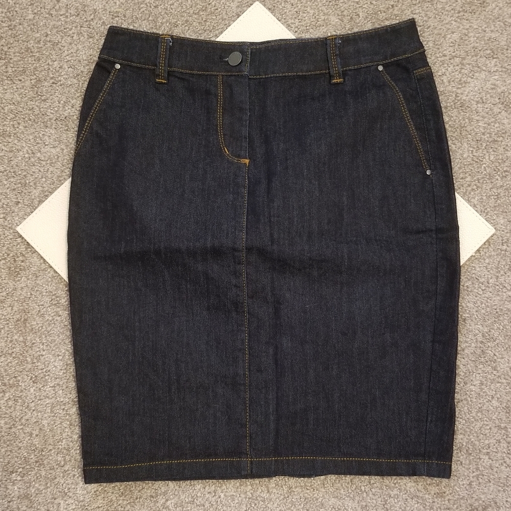 ANN TAYLOR JEAN SKIRT